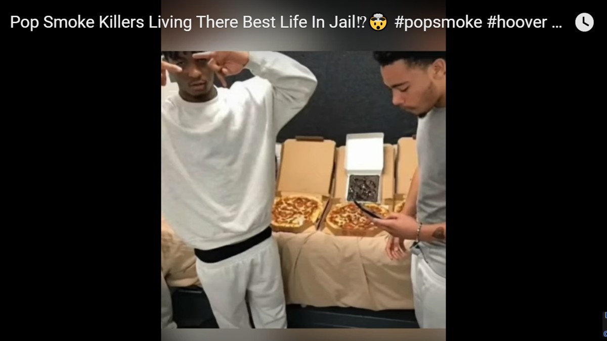 Instagram Outraged By Popsmoke’s Killer Enjoying Pizza Hut In Prison