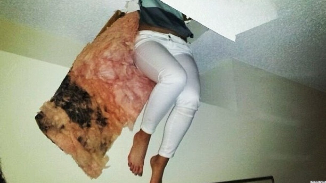 It’s A Bird It’s A Plane…It’s A Woman Falling Out Of The Taco Bell Ceiling