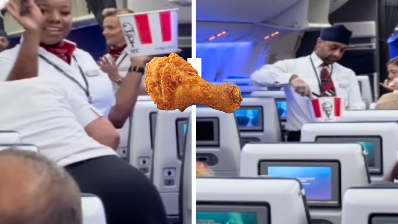 Passengers On 12 Hour Flight Rationed One KFC Drumstick Each After On-Board Food Crisis