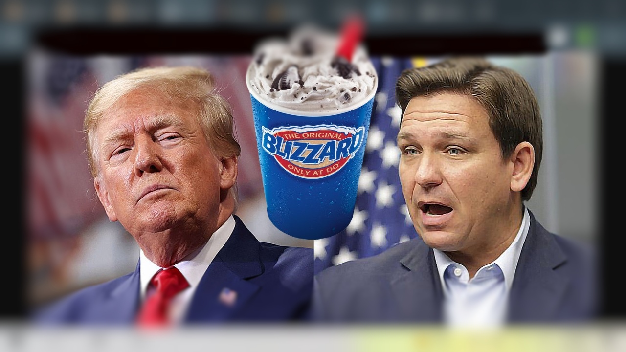 Ron DeSantis Throws Shade At Donald Trump’s Blizzard Ignorance While Copying Trump’s Dairy Queen Visit