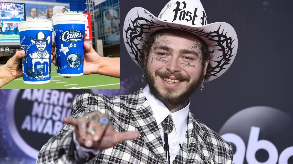 Caniacs and Dallas Cowboys Fans Rejoice as Post Malone and Raising Cane’s Release New Cups