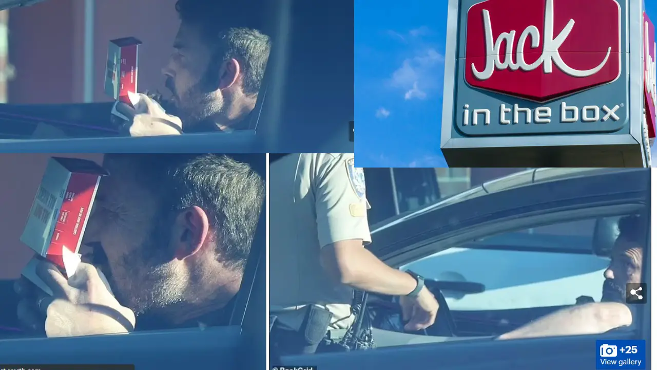 Ben Affleck’s Jack In The Box Craving Gets The Best Of Him In Illegal Parking Incident